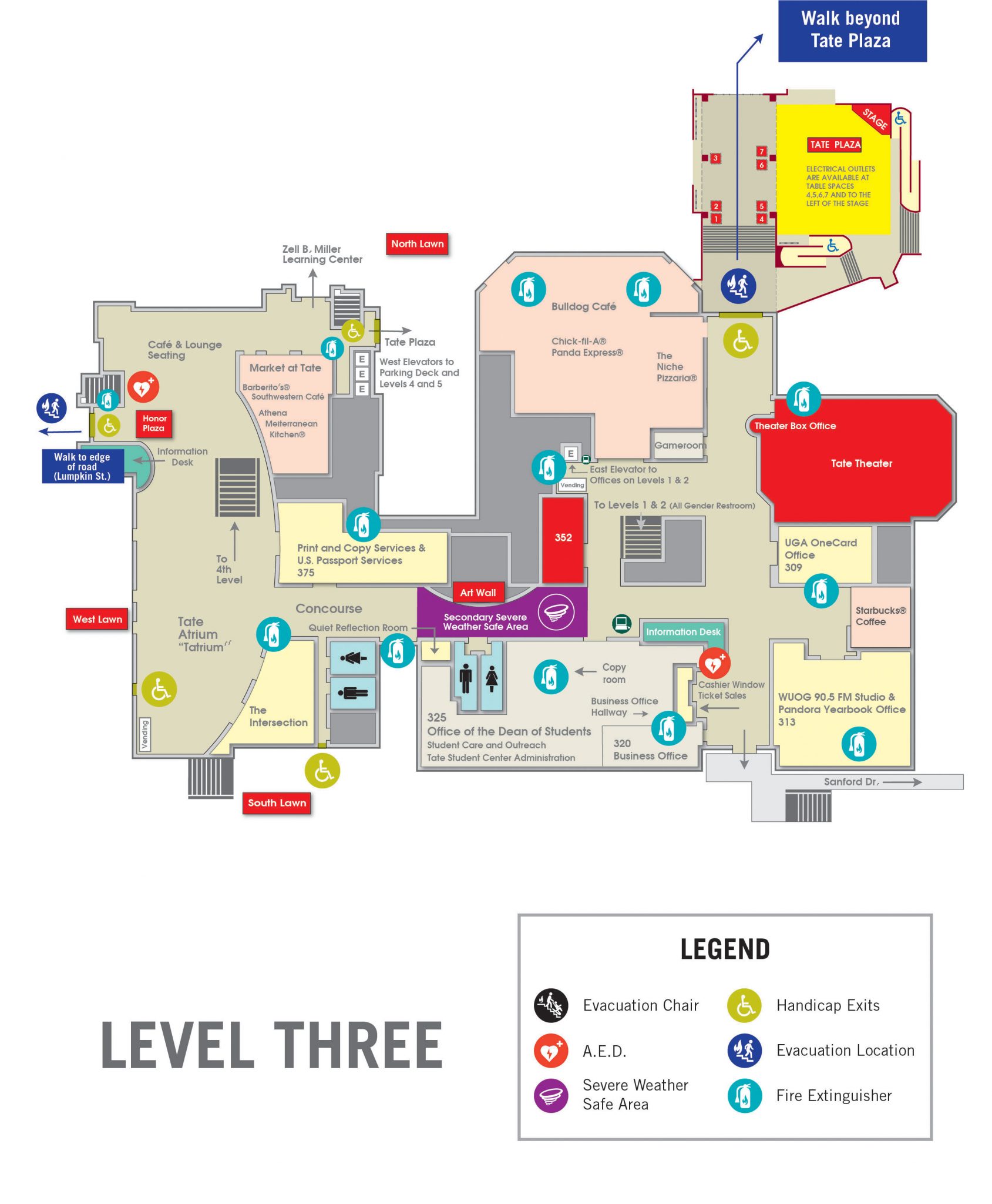 Building Map | BEAP - Tate Student Center